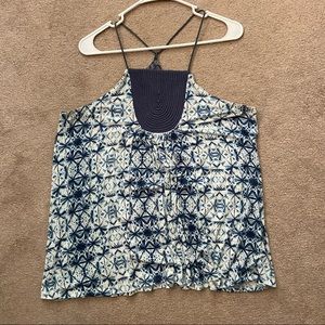Anthropologie One September Blue Tank Top